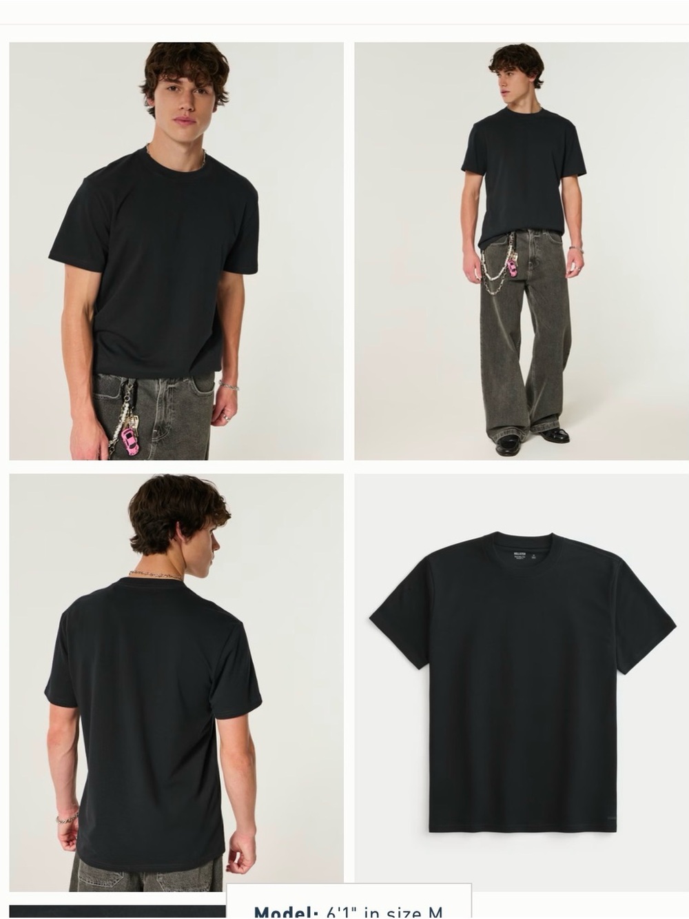Men's Black Relaxed Everyday Tee